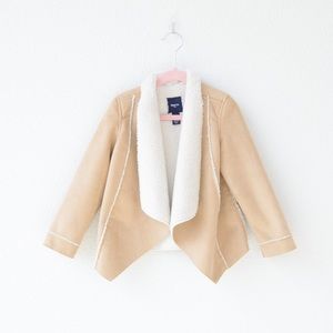 GAP Sherpa/faux suede jacket